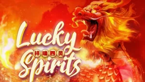 Lucky Spirits slot game interface featuring mystical symbols
