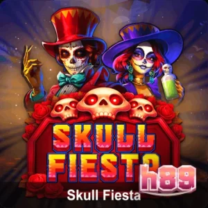 Tampilan visual slot Skull Fiesta dengan tema Day of the Dead yang meriah