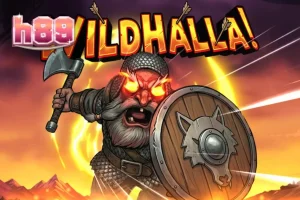 Pemandangan visual slot Wildhalla dengan elemen Viking dan atmosfer Valhalla